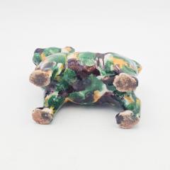 Chinese Porcelain Spinach Glazed Dog - 4394347