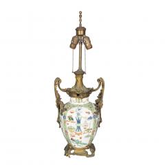 Chinese Porcelain Table Lamp with French Bronze Mounts - 3738904