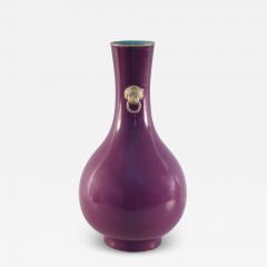 Chinese Purple Glazed Porcelain Pear Shaped Vase - 4263210