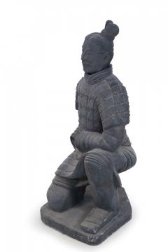 Chinese Qin Dynasty Style Life Size Kneeling Terracotta Soldier Statue - 4408722