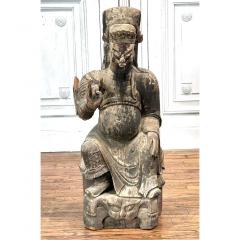 Chinese Qing Dynasty Wood Sculpture - 3078467