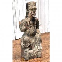 Chinese Qing Dynasty Wood Sculpture - 3078468