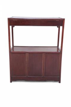 Chinese Red Carved Wooden Display Cabinet - 2798965