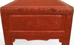 Chinese Red Cinnabar Console Table - 1427921