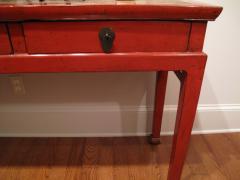 Chinese Red Lacquer Console Table - 3803580