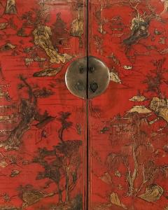 Chinese Red Lacquer Wedding Cabinet Shangxi circa 1880 - 2730415