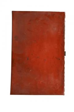 Chinese Red Pigskin Box On Stand - 4144713