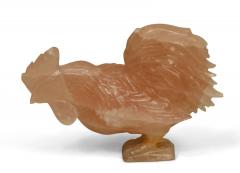 Chinese Rose Quartz Rooster - 4519888