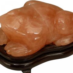 Chinese Rose Quartz Toad - 4519898