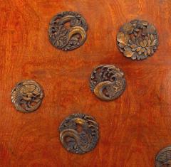 Chinese Rosewood and Brass Door Panel - 4635793