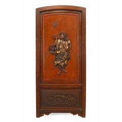 Chinese Rosewood and Brass Door Panel - 4642287
