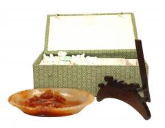 Chinese Rust Agate Carved Bowl - 4519617