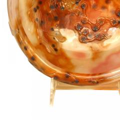 Chinese Rust Agate Carved Bowl and Stand - 4519606