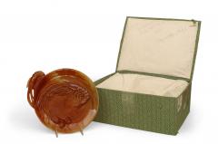 Chinese Rust Agate Carved Plate - 4519762