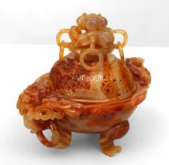 Chinese Rust Agate Incense Burner - 4519608