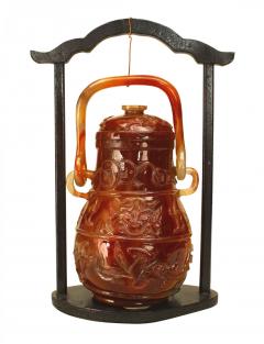 Chinese Rust Agate Vessel - 4529301