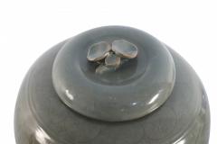 Chinese Sage and Tonal Botanical Motif Porcelain Jar - 4658800