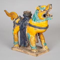 Chinese Sancai Glazed Ceramic Guardian Lion - 976223