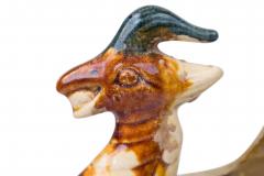 Chinese Sancai Glazed Ceramic Yinglong Winged Dragon Figurine - 4672600