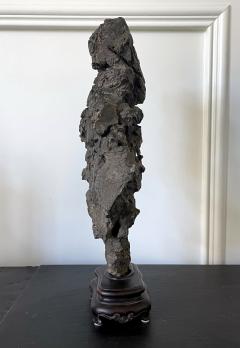 Chinese Scholar Rock Ying Stone on Display Stand - 2199372