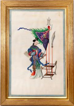 Chinese School CHINESE EXPORT WATERCOLOURS ON PITH PAPER Group of twelve Courtiers - 3092906