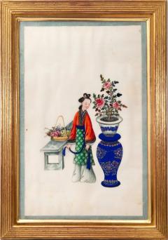 Chinese School CHINESE EXPORT WATERCOLOURS ON PITH PAPER Group of twelve Courtiers - 3092908