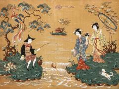 Chinese School Chinese Export Gouache Painting - 4384652