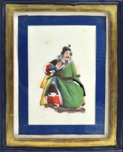 Chinese School Wise Men Chinese Export watercolours on Pith paper - 1067411