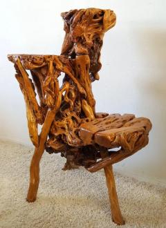 Chinese Sculptural Three Tiered Root Wood Table - 3175601