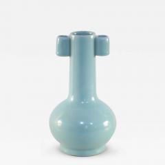 Chinese Sky Blue Gourd Porcelain Vase - 4325744