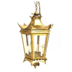 Chinese Style Brass Filigree Hanging Lantern - 4700319