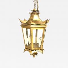 Chinese Style Brass Filigree Hanging Lantern - 4700340