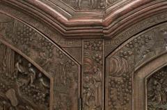 Chinese Style Carved Teakwood Armoire - 2800268