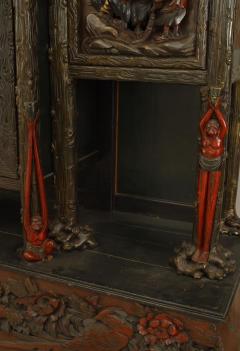 Chinese Style Carved and Lacquered Armoire - 2800112
