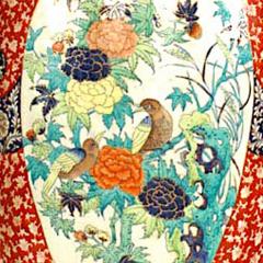 Chinese Style Monumental Porcelain Floor Vase - 4201674