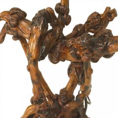 Chinese Style Rustic Tree Root Floor Lamp - 4661118
