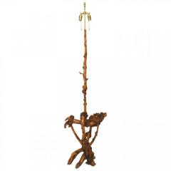 Chinese Style Rustic Tree Root Floor Lamp - 4718052