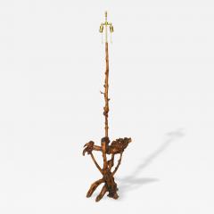 Chinese Style Rustic Tree Root Floor Lamp - 4718064