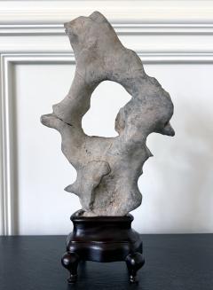 Chinese Taihu Scholar Stone on Display Stand - 4555099