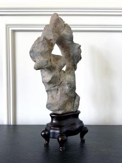 Chinese Taihu Scholar Stone on Display Stand - 4555101
