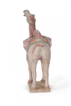 Chinese Tang Dynasty Style Bactrian Camel Terra Cotta Tomb Figure - 4408802
