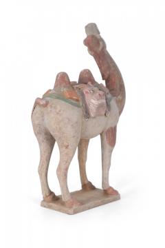 Chinese Tang Dynasty Style Bactrian Camel Terra Cotta Tomb Figure - 4408803