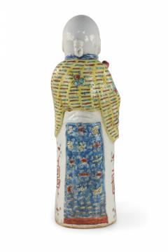 Chinese Taoist Han Elder Man Longevity God Porcelain Figurine - 4408494