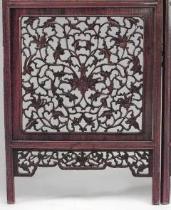 Chinese Teak 3 Fold Screen - 1379906