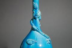 Chinese Turquoise Glazed Porcelain Bottle Vase - 3686407