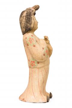 Chinese Unglazed Ceramic Kwanyin Figure - 4674392