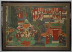 Chinese Watercolors of Court and Buddhist Scenes - 4516692