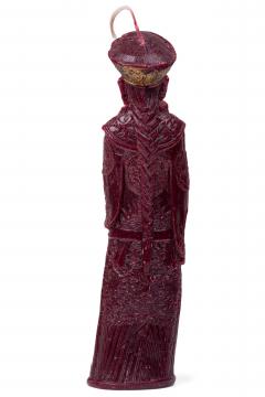 Chinese Wax Candle Figure Depicting an Emperor - 4520179