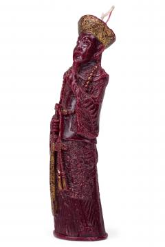 Chinese Wax Candle Figure Depicting an Emperor - 4520188