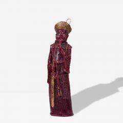 Chinese Wax Candle Figure Depicting an Emperor - 4522914
